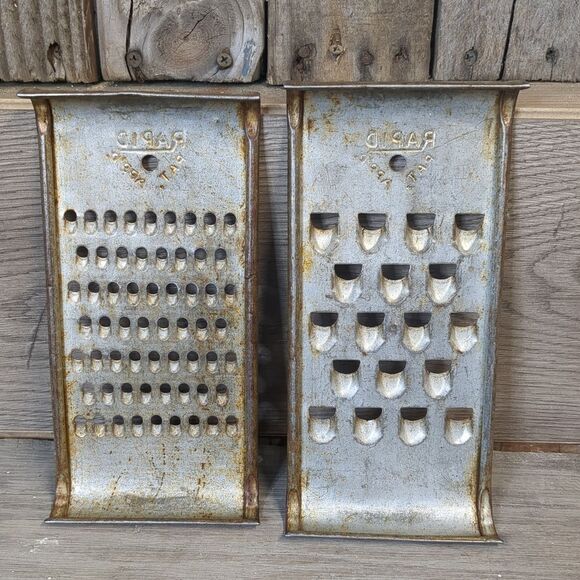Vintage Metal Graters with Rustic Charm - Picture 5 of 6